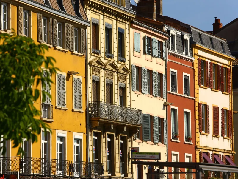 Mâcon et ses façades colorées