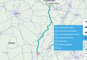 Carte interactive La Voie Bleue